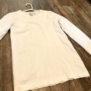 NWOT, Athleta, White, Size Small, Flurry Blizzard Rib Top. Rip Tag Barely Hangin